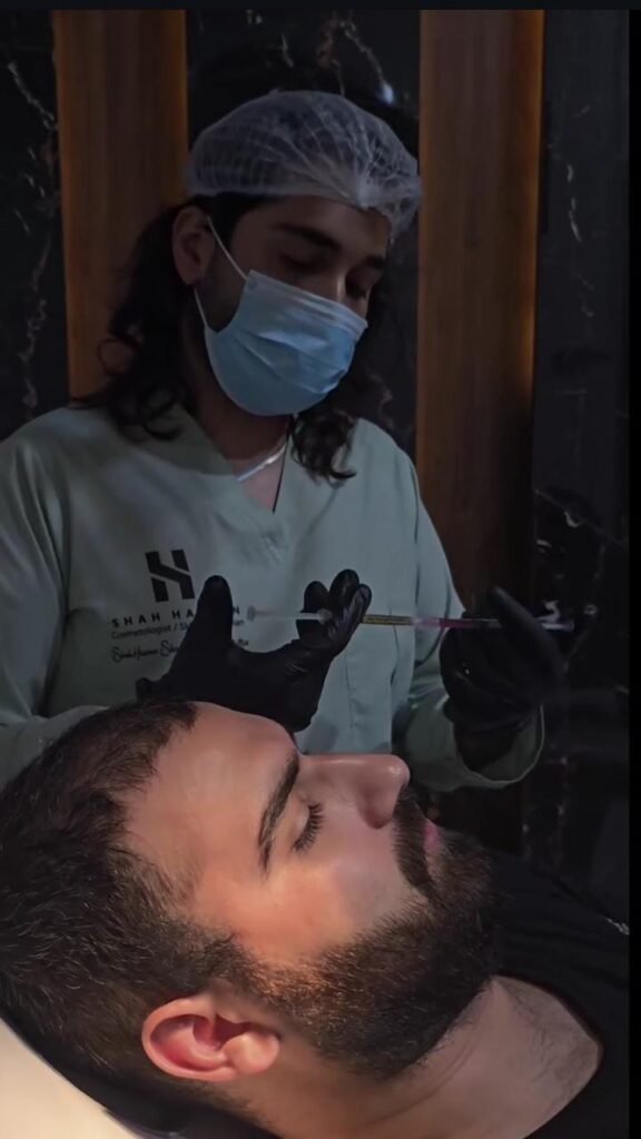 2. Microneedling device used during exosome hair therapy session